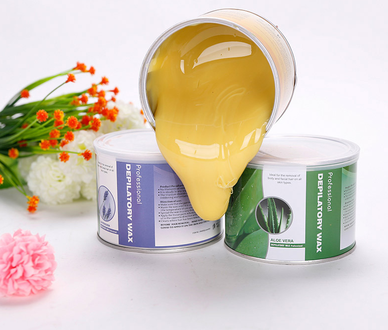 Wholesale Private Label 14oz Hot Body Liposoluble Depilatory Wax Tin and Soft Wax Canned For Hair Removal Wax Use