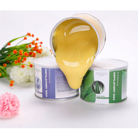 Wholesale Private Label 14oz Hot Body Liposoluble Depilatory Wax Tin and Soft Wax Canned For Hair Removal Wax Use
